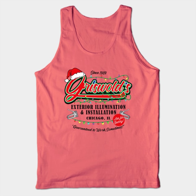 Griswold Illumination Christmas Vacation '89 Tank Top by Alema Art